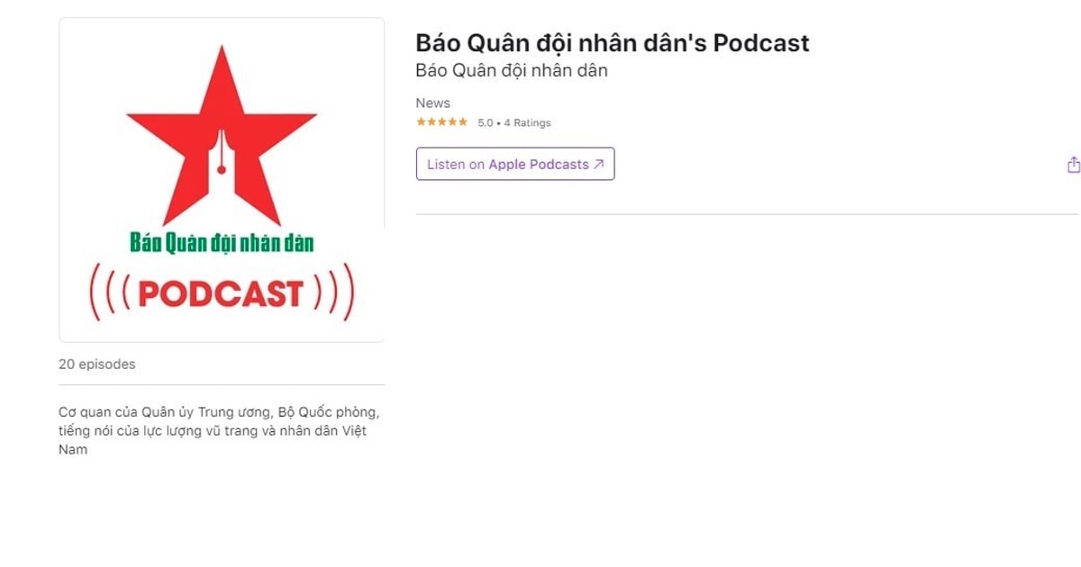 Báo Quân đội nhân dân phát triển podcast như thế nào?