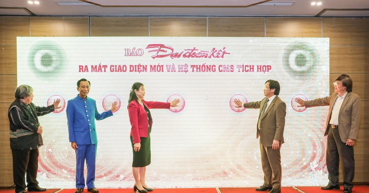 Báo Đại Đoàn Kết ra mắt giao diện mới và triển khai tòa soạn hội tụ ONECMS